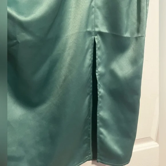 Ro&de mint satin look skirt - Picture 4 of 9
